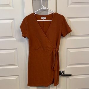 Madewell linen wrap dress